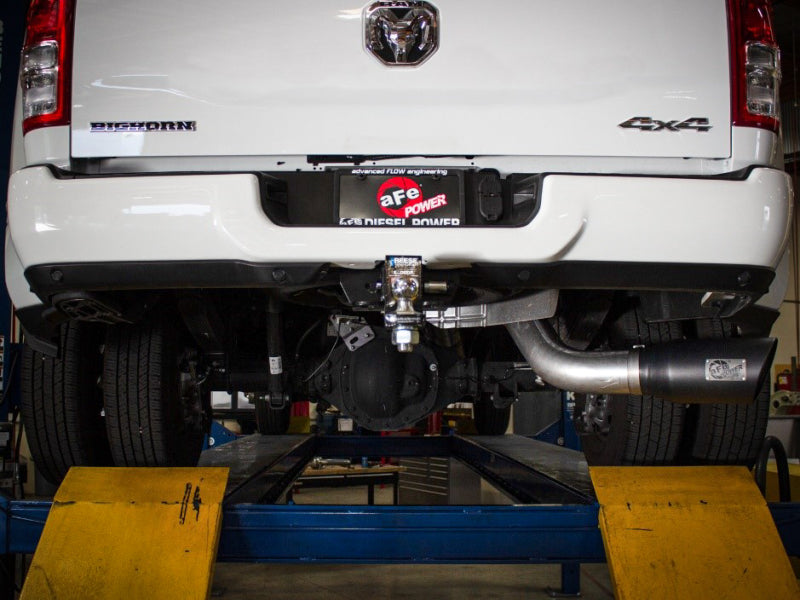 aFe ATLAS 5in DPF-Back Alum Steel Exhaust System w/Polished Tip 19-20 Ram Diesel Trucks L6-6.7L (td) Secondary image