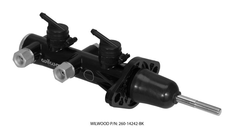 Wilwood Tandem Remote Master Cylinder - 15/16in Bore Black Secondary image