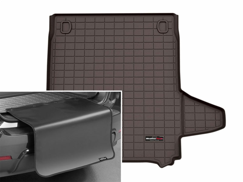 WeatherTech 25-26 Porsche Panamera E-Hybrid Trunk Cargo Liner w/Bumper Protector - Cocoa Secondary image