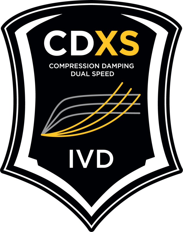 CDXS logo for compression damping dual speed technology