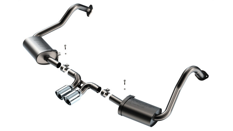Borla 17-22 Porsche Cayman/Boxster 718 2.0L 4 Cyl. AT/MT RWD 2DR 2.25in S-Type Exhaust System Main image