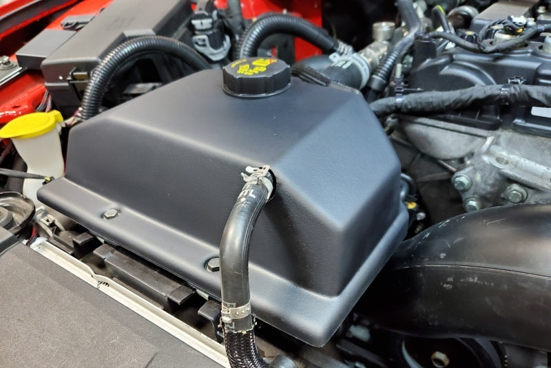 JLT 15-19 Ford Mustang Black Textured Coolant Tank Cover Secondary image