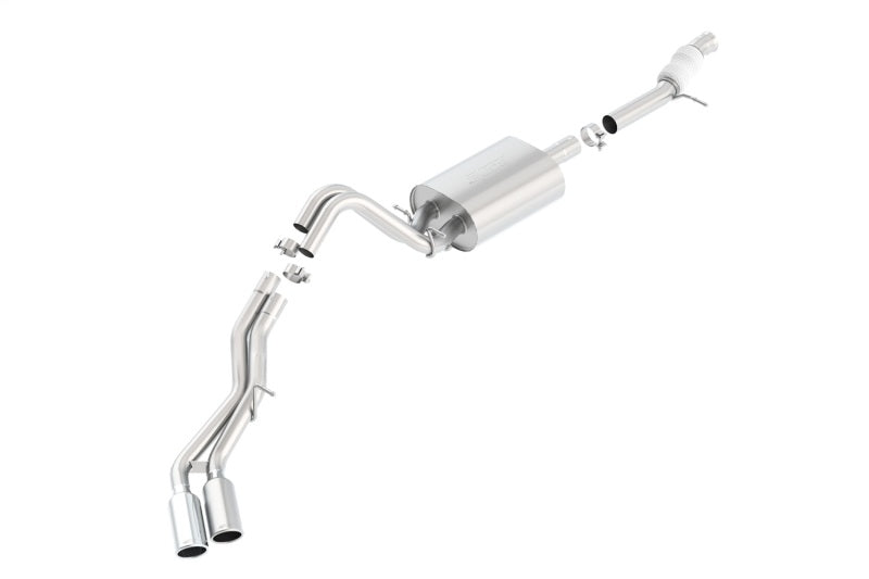 Borla Touring Cat Back 15-16 Chevy Tahoe 5.3L V8 2.75in, 2.25in Dual Same Side Exit 4in Tips exhaust system Main image