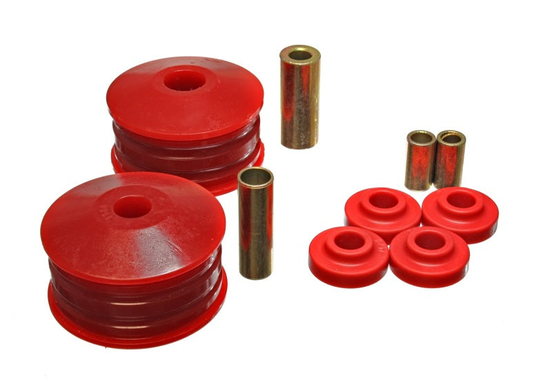 Energy Suspension 06-07 Mitsubishi Eclipse FWD Red Motor Mount Replacement Bushings for V6 (2 tourqu) and accessories