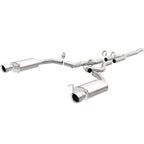 MagnaFlow Cat Back, SS, 2.5in, Street, Dual Split Polished 4.5in Tips 2015 Ford Mustang Ecoboost exhaust system