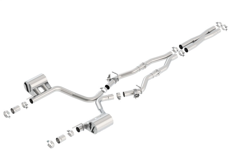 Borla 16-17 Dodge Challenger R/T 5.7L MT/AT ATAK Catback Exhaust (w/MDS Valves ONLY) system with MDS valves and X-Pipe.