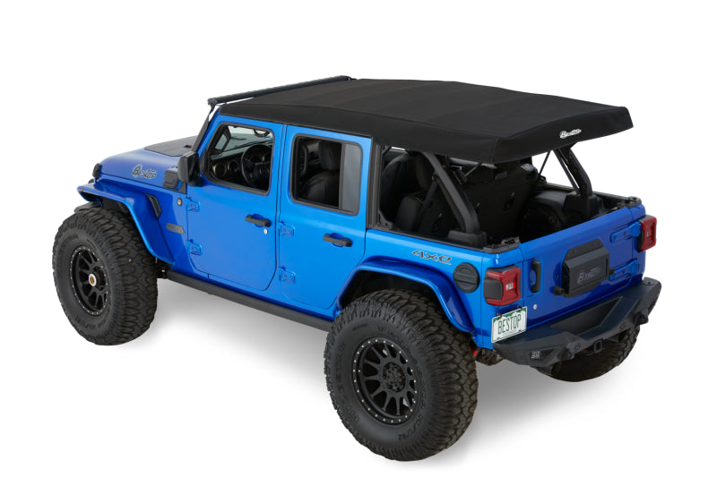 Bestop 18-26 Jeep Wrangler JL 4-Door Supertop (Premium Black Twill) Secondary image