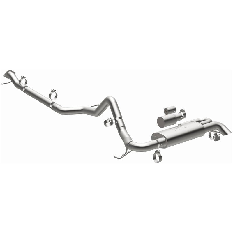 MagnaFlow 2021 Ford Bronco Overland Series Cat-Back Exhaust w/ Single Straight Driver Exit- No Tip for off road parts.