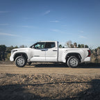 Camburg 22-24 Toyota Tundra 2wd /4wd Dominator Preload Spacer Kit installed on a white truck