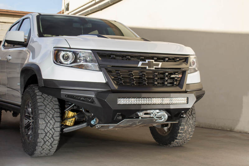 Addictive Desert Designs 17-18 Chevy Colorado Stealth Fighter Front Bumper w/ Winch Mount Secondary image