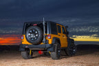 ARB Rear Bar Textured Blk Jk Jeep with offroad tires and wheels