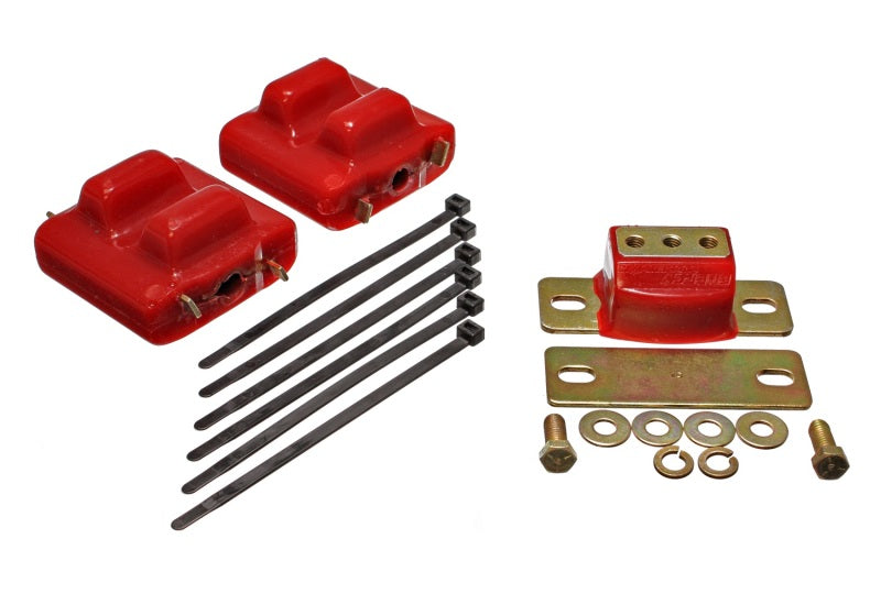 Energy Suspension 87-91 Suburban C10-C30 2WD Red Motor & Transmission Mounts-Zinc Finish for offroad performance upgrades