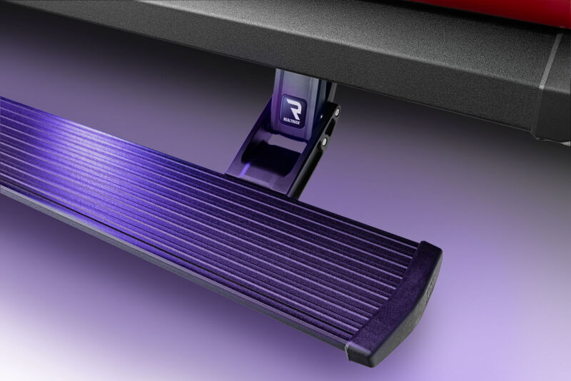 AMP Research 2013-2015 Dodge Ram 1500 Crew Cab PowerStep XL - Black automatic electric running board close-up
