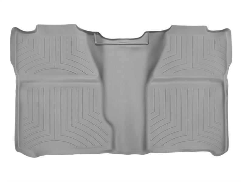 WeatherTech 07-13 Chevrolet Silverado (Excl. Hybrid) Crew Cab Rear FloorLiner - Grey Secondary image