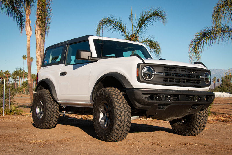ICON 2021+ Ford Bronco 3in Lift C/O Spacer Kit on offroad tires