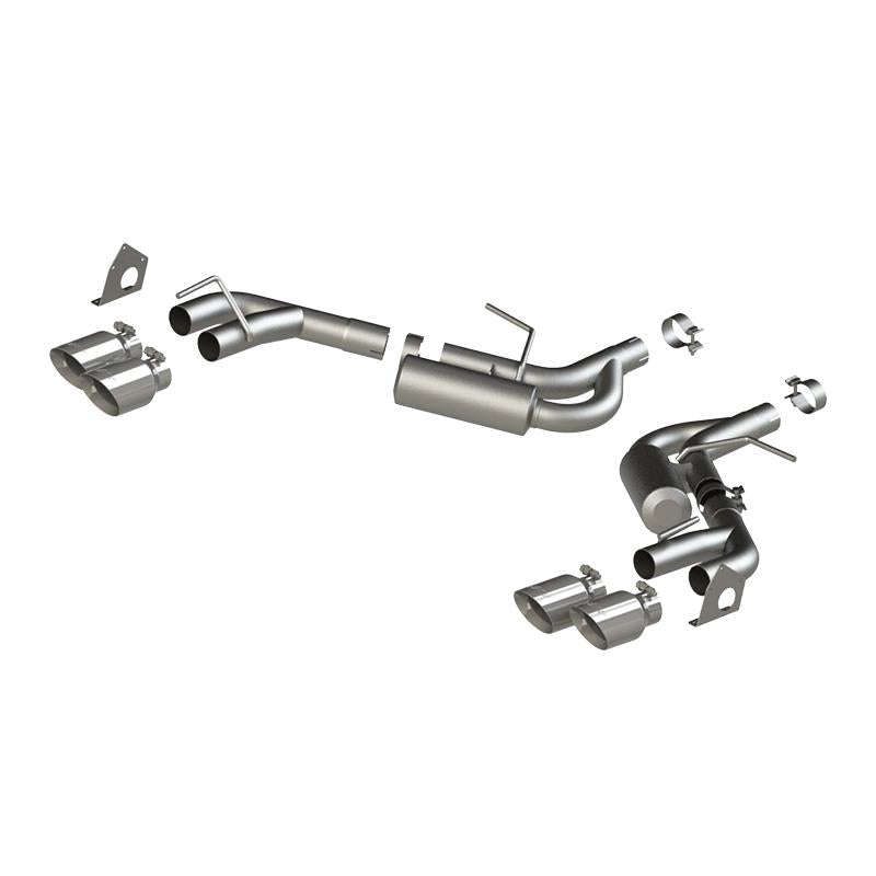 MBRP 16-19 Chevrolet Camaro V6 2.5in T304 NPP Dual Axle Back Exhaust w/ 4in Quad Dual Wall Tips Secondary image