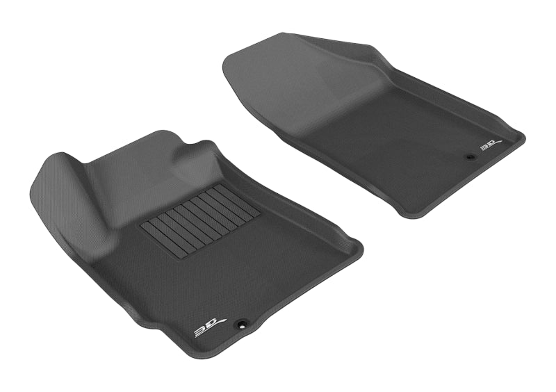 3D MAXpider 2007-2012 Nissan Altima Coupe/Sedan Kagu 1st Row Floormat - Black Main image