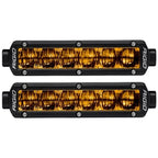Rigid Industries 6in SR-Series Pro Dot / SAE Fog Lights (Pair) - Selective Yellow for offroad lighting and electrical.