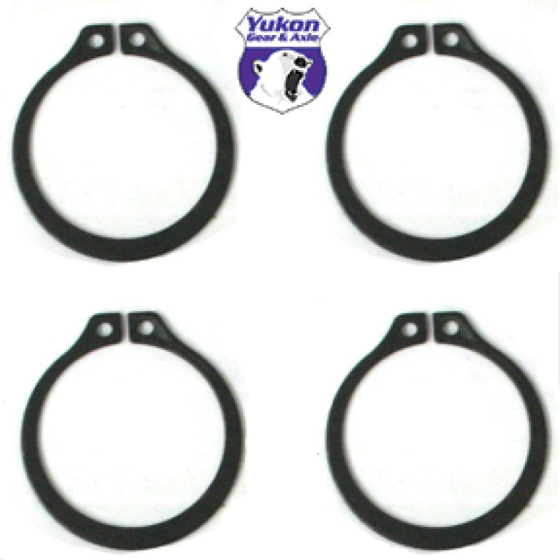 Yukon Gear (4) Full Circle Snap Rings / Fit 297X U-Joint w/ Aftermarket Axle Secondary image