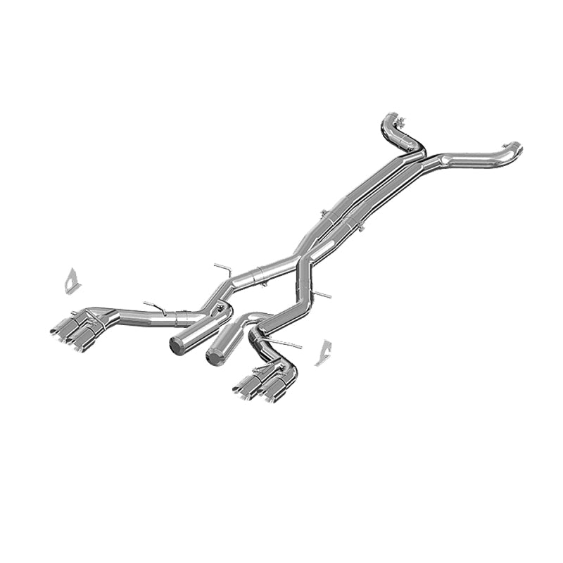 MBRP 2016 Chevy Camaro V8 6.2L 6spd 3in Alum Race Dual Cat Back w/ 4.5in Quad Dual Wall Tips Secondary image