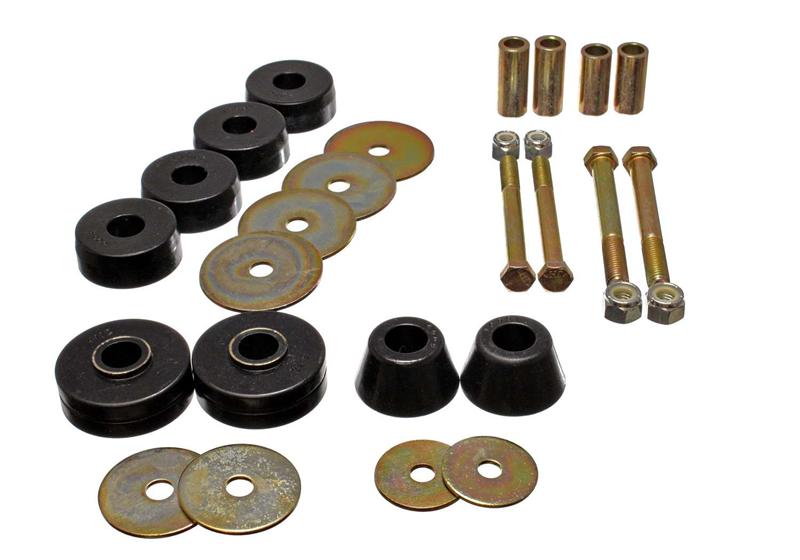 Energy Suspension Chevy Pickup Body Mounts - Black parts