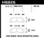 Diagram of Hawk 13-16 Ford Taurus SHO / 13-16 Lincoln MKS HPS 5.0 Front Brake Pads specifications