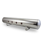 Air Lift 5 Gal Alum Air Tank - (4) 3/8in Face Ports & 1/4in Drain Port - 36in L X 6in D - Polished - Offroad Performance Parts