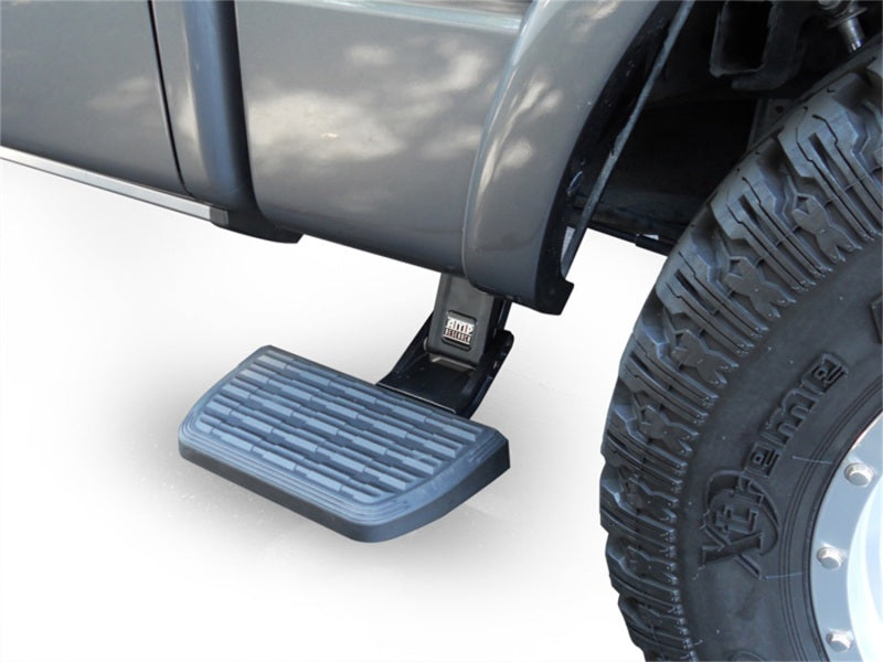 AMP Research 17-22 Ford F-250/350 SuperDuty All Beds BedStep2 - Black installed step for easier truck access