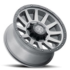 ICON Compression HD 18x9 8x170 6mm Offset 5.25in BS Titanium Wheel for offroad trucks