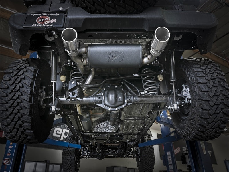aFe Rebel Series 2.5in 304 SS Cat-Back Exhaust w/ Polished Tips 2018+ Jeep Wrangler (JL) V6 3.6L Secondary image
