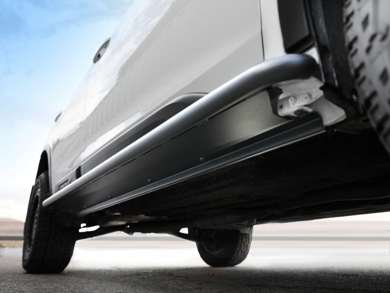 aFe POWER 20-23 Subaru Outback H4 2.4L (t) / H4 2.5L Terra Guard Trail Slider Steps - Black Secondary image