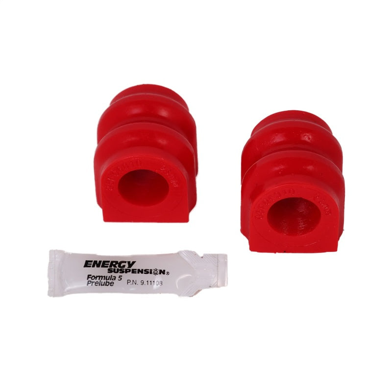 Energy Suspension 00-06 Tahoe/Yukon/Denali 2WD Red 28mm Rear Sway Bar Bushing Set with lubricant