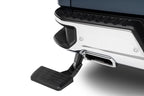 AMP Research 19-22 Chevrolet/GMC Silverado/Sierra 1500 BedStep - Black mounted on truck bumper