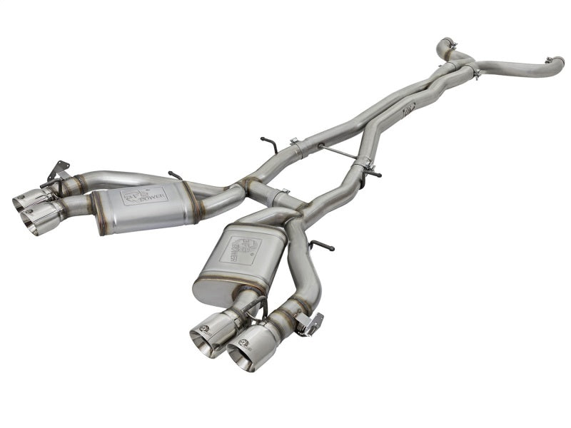 aFe MACHForce XP 3in 304 Stainless Steel Cat-Back Exhaust 16-17 Chevy Camaro SS V8-6.2L Secondary image