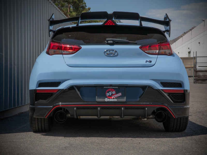 aFe 21-22 Hyundai Veloster N L4-2.0L Takeda 3in 304 SS Axle-Back Exhaust System w/ Black Tip Secondary image