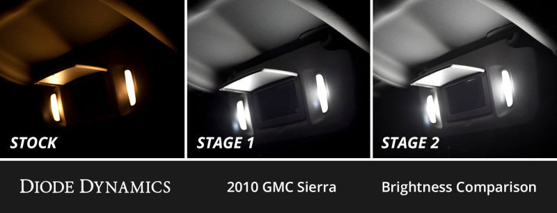 Diode Dynamics 07-13 GMC Sierra Interior LED Kit Cool White Stage 1 Secondary image