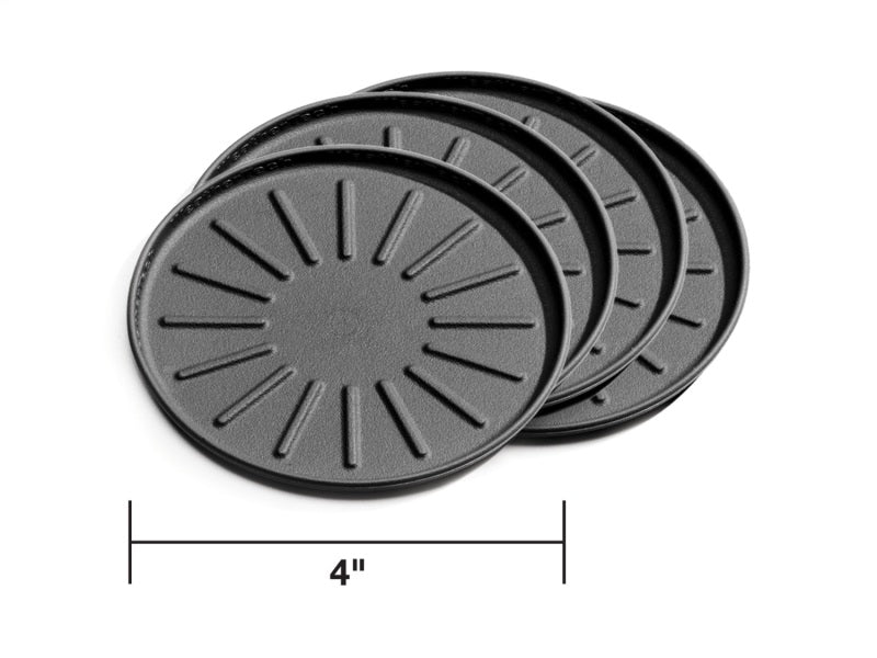 WeatherTech Round Coaster Set 4in. - Black (Set of 4) Secondary image