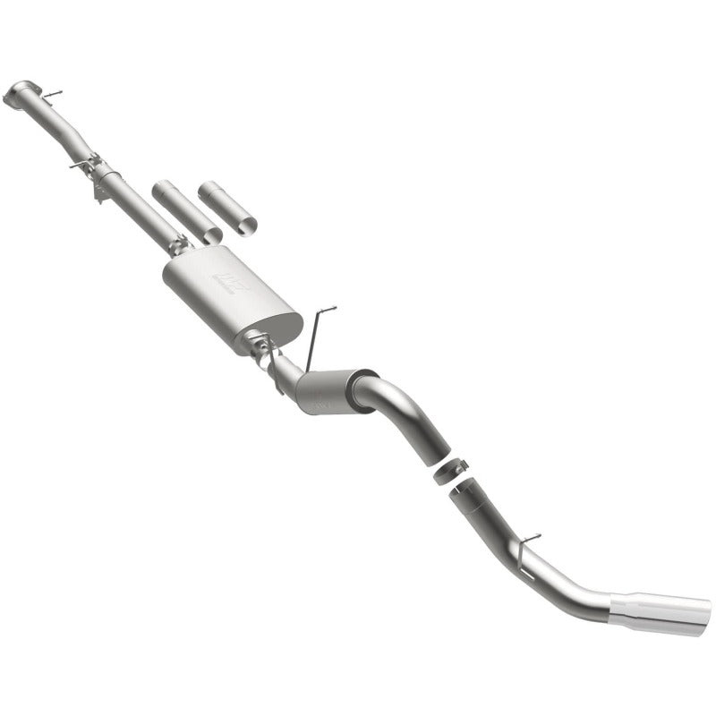 MagnaFlow Stainless Cat-Back Exhaust 2015 Chevy Silverado 2500HD 6.0L P/S Rear Exit 5in. for offroad performance upgrades.