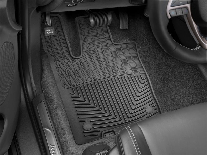 WeatherTech 2016+ Jeep Grand Cherokee / Dodge Durango Front Rubber Mats - Black Secondary image