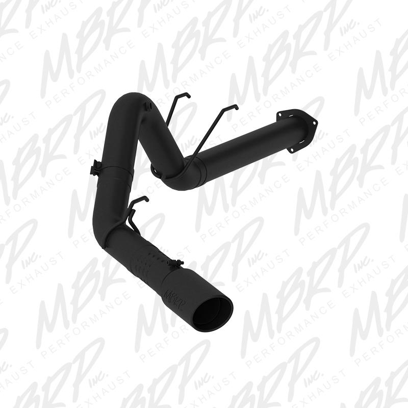 MBRP 17-19 Ford F-250/350/450 6.7L 4in Filter Back Single Tip Black Coated Exhaust Secondary image