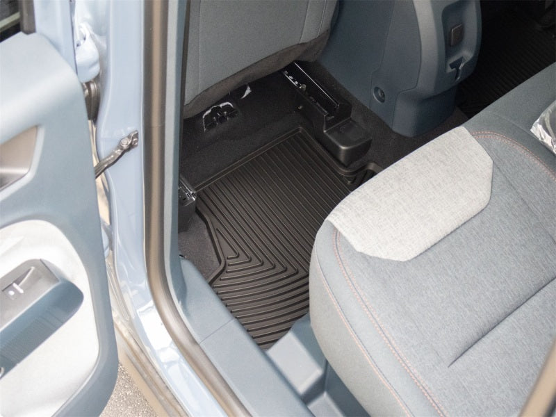 WeatherTech 22-26 Ford Maverick Hybrid 2nd Row Rear All-Weather Floor Mats - Black Secondary image