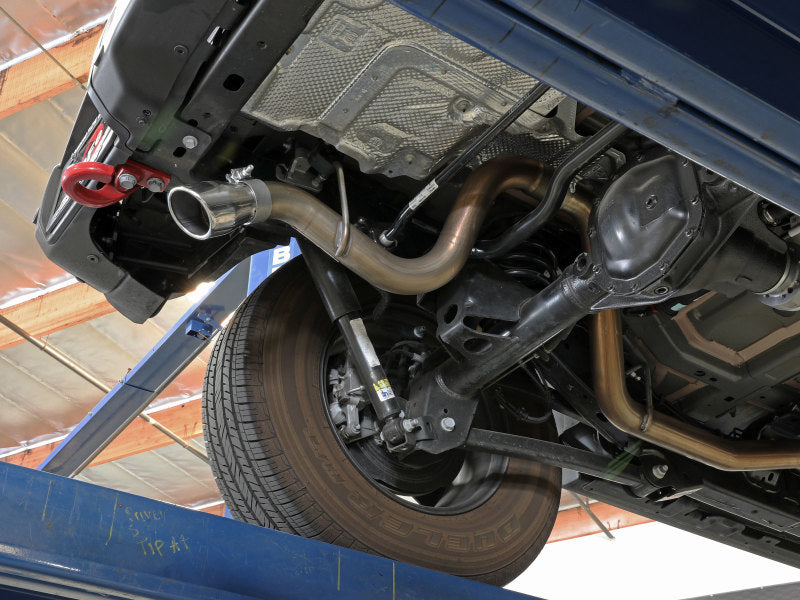 aFe MACH Force-Xp Axle-Back Exhaust System w/Polished Tip 18-20 Jeep Wrangler L4-2.0T / V6-3.6L Secondary image