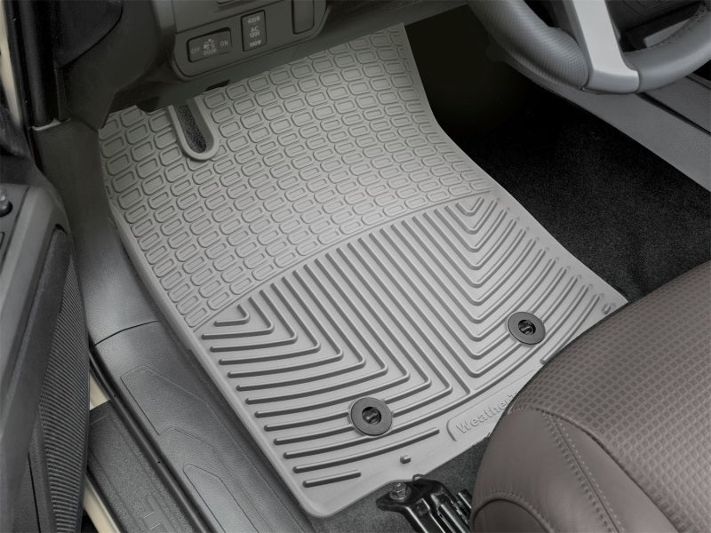 WeatherTech 2016+ Toyota Tacoma Access/Double Cab (A/T Only) Front Rubber Mats - Grey Secondary image