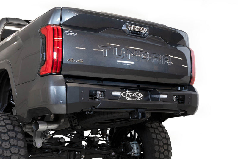 Addictive Desert Designs 22-23 Toyota Tundra Stealth Fighter Winch Rear Bumper on truck