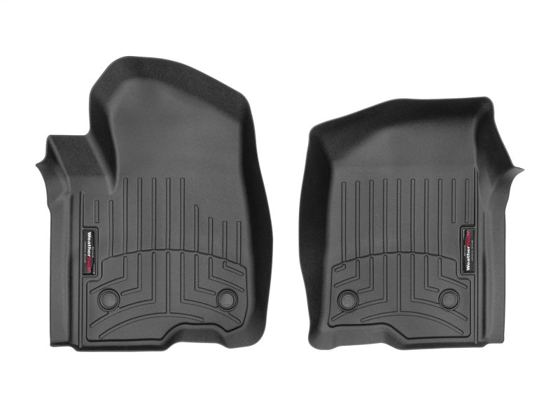 WeatherTech 2019+ Chevrolet Silverado 1500 Crew Cab Front FloorLiner - Black for offroad protection Main image