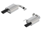 Borla Atak S Rear Section 15-17 Ford Mustang GT 5.0L V8 MT/AT 2.5in pipe 4in tip (Black Chrome) exhaust tips