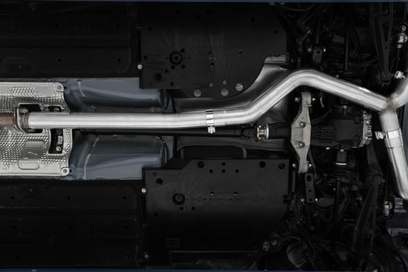MBRP 2022+ Subaru WRX 3in Cat-Back Dual Split Rear Quad Carbon Fiber Tips Street Profile Exhaust Secondary image