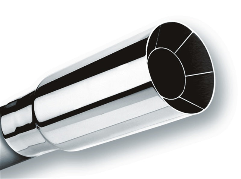 Borla Universal Polished Tip Single Round Intercooled close-up