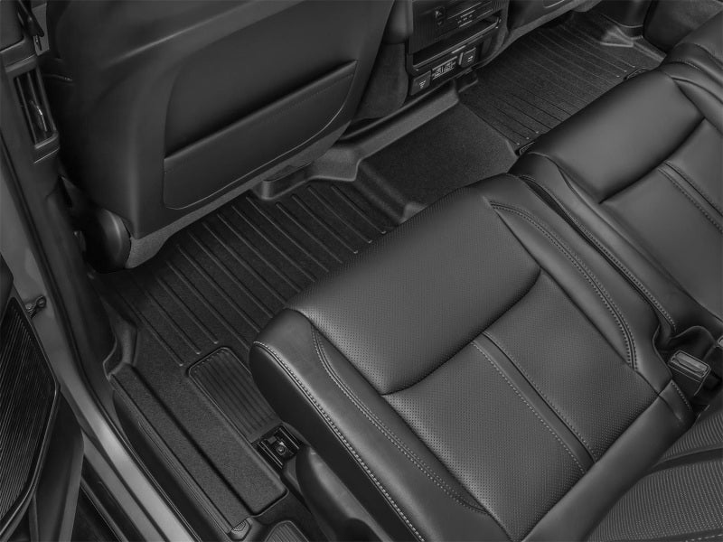 WeatherTech 2022+ Jeep Grand Wagoneer/Wagoneer Rear 2nd Row Rubber Mats - Black (8 Passenger) interior protection