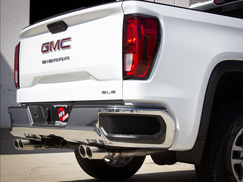 aFe Vulcan Series 3-2.5in 304SS Exh Cat-Back w/ Pol Tips 2019 GM Silverado/Sierra 1500 L4-2.7L (t) Secondary image